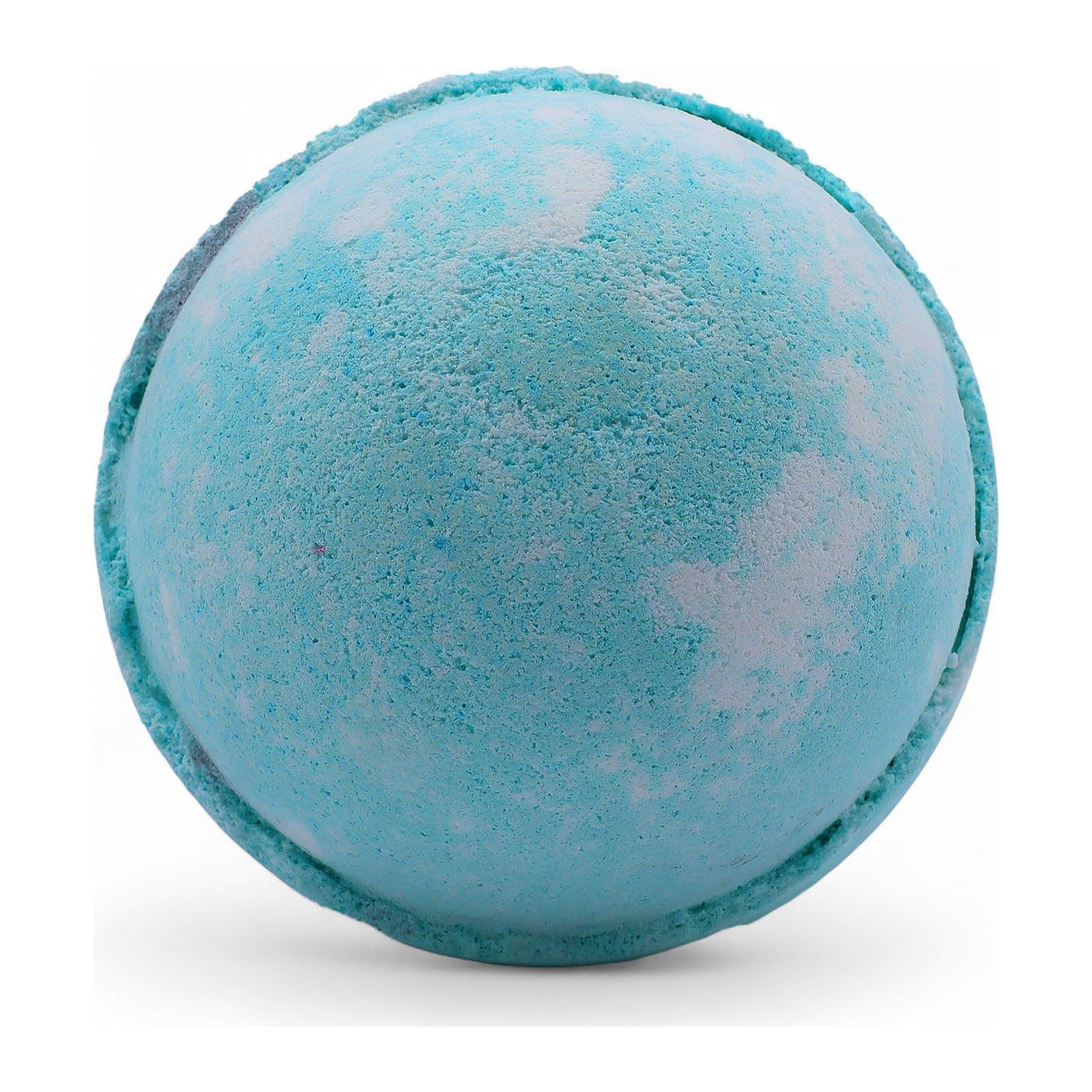 Set of three cool blue marbled Five for Him bath bombs