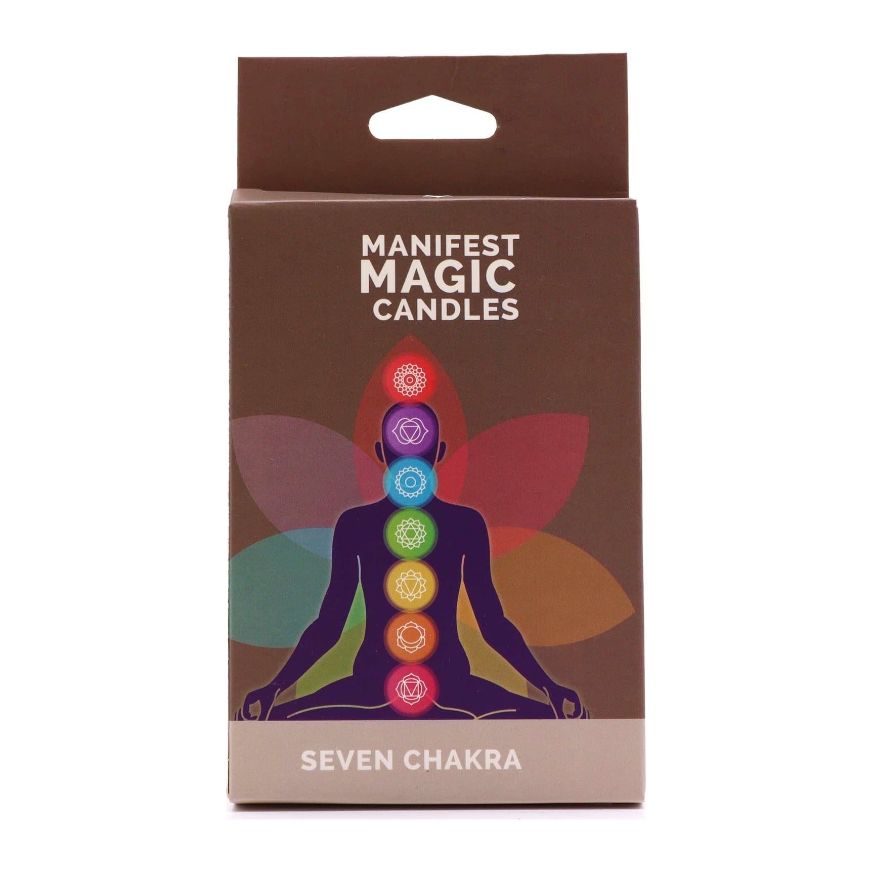 Seven chakra manifest candles, 5 packs of 7 (35 in all)