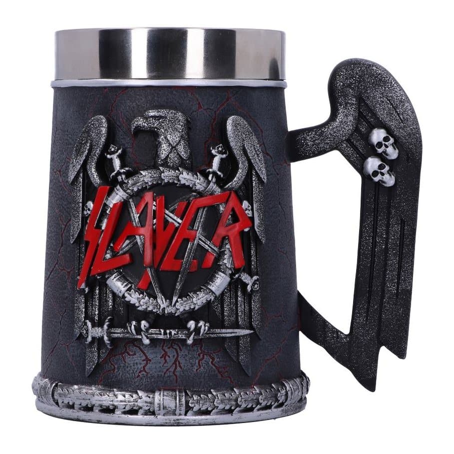 Slayer resin tankard with eagle and swords logo