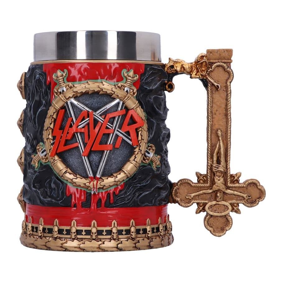 Slayer Reign in Blood tankard with goat's head artwork