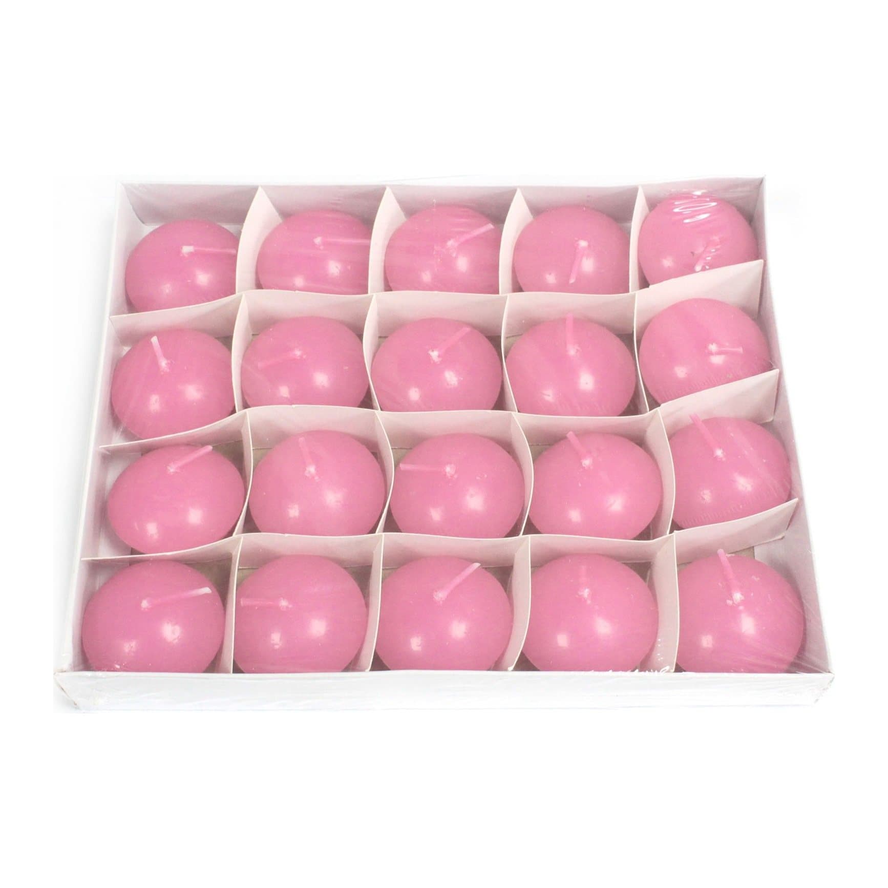 Pink and lilac floating candles