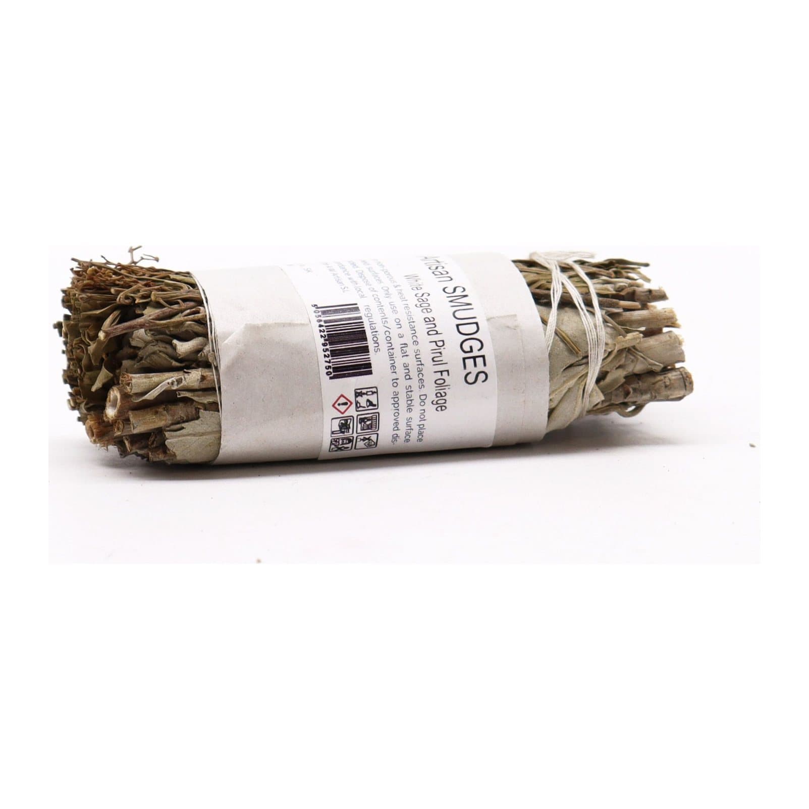 White sage and pirul foliage smudge stick bundle