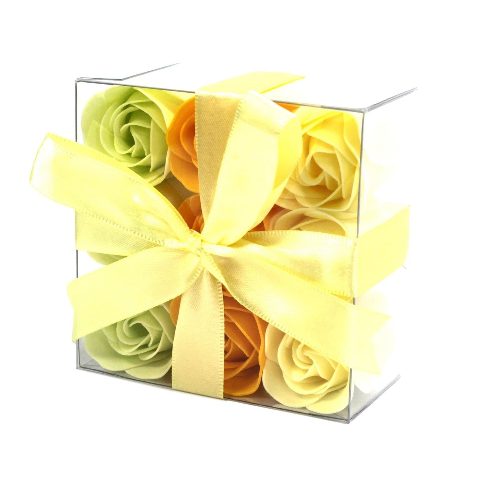Spring Roses soap flowers, two sets of 9