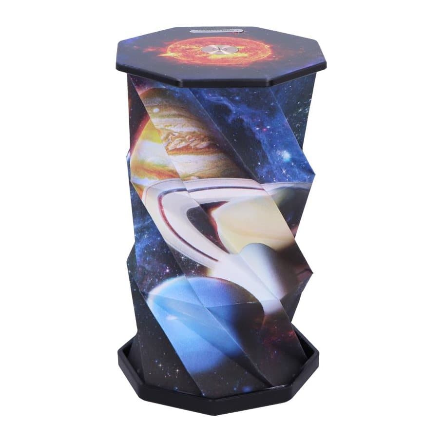 Foldable Solar System lamp with a vivid space artwork design