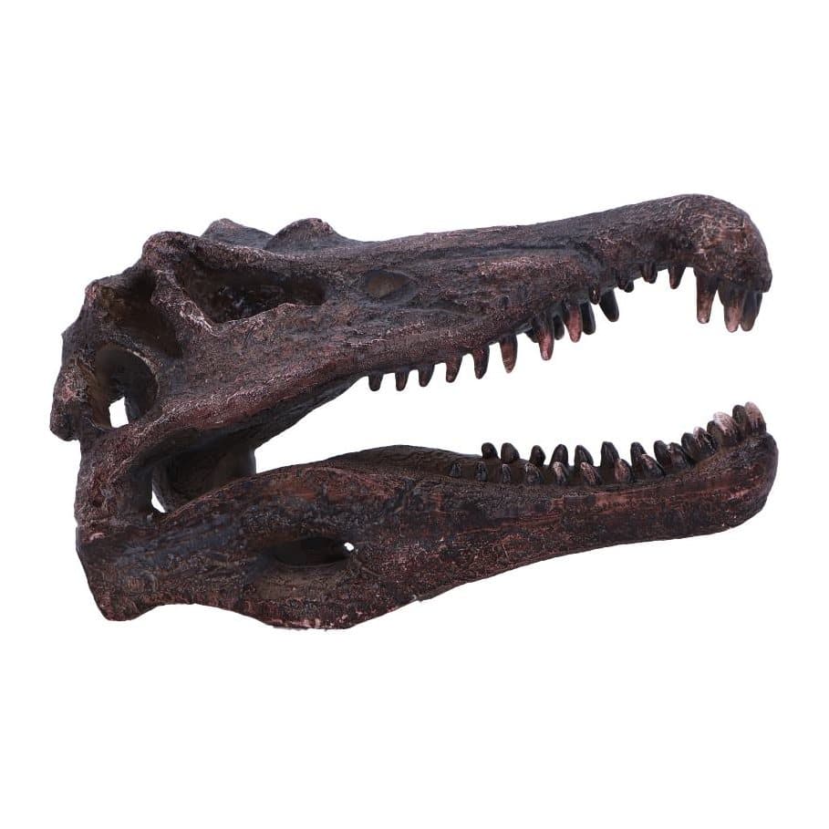 Hand-painted resin Spinosaurus skull replica with realistic textures