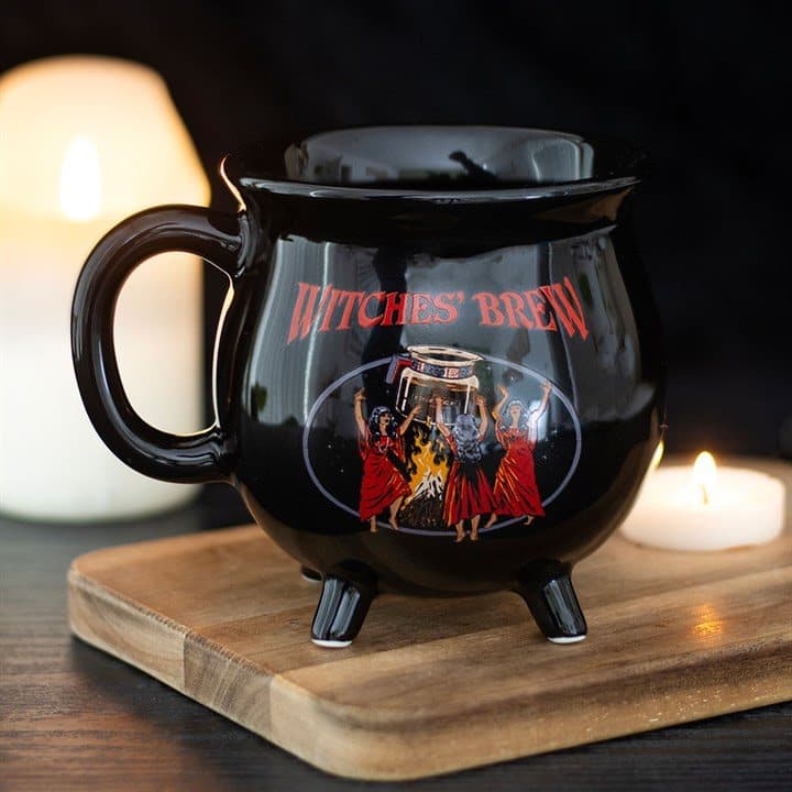 Cauldron mug with Steven Rhodes Witches' Brew art