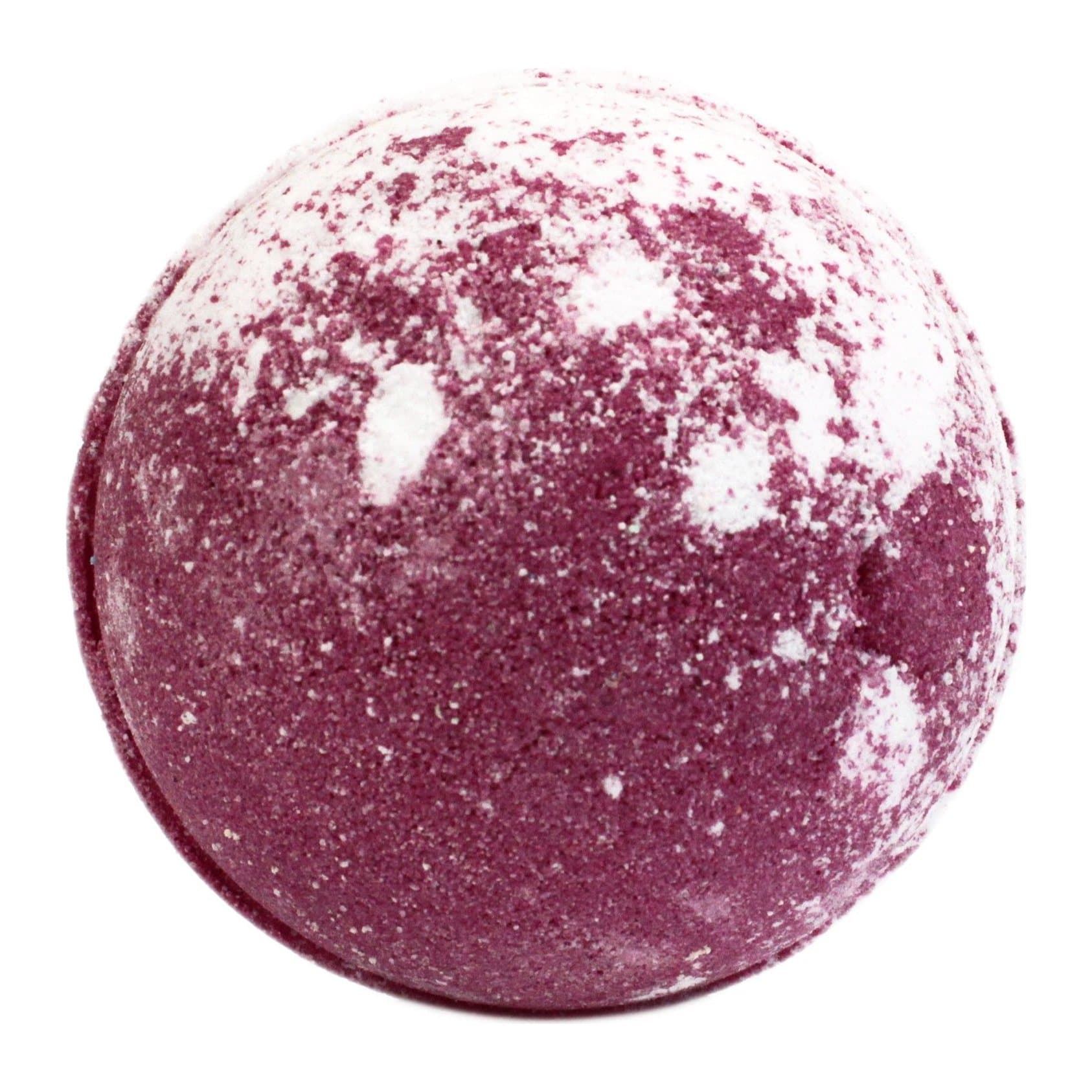 Red and white strawberry pavlova bath bombs, pack of three