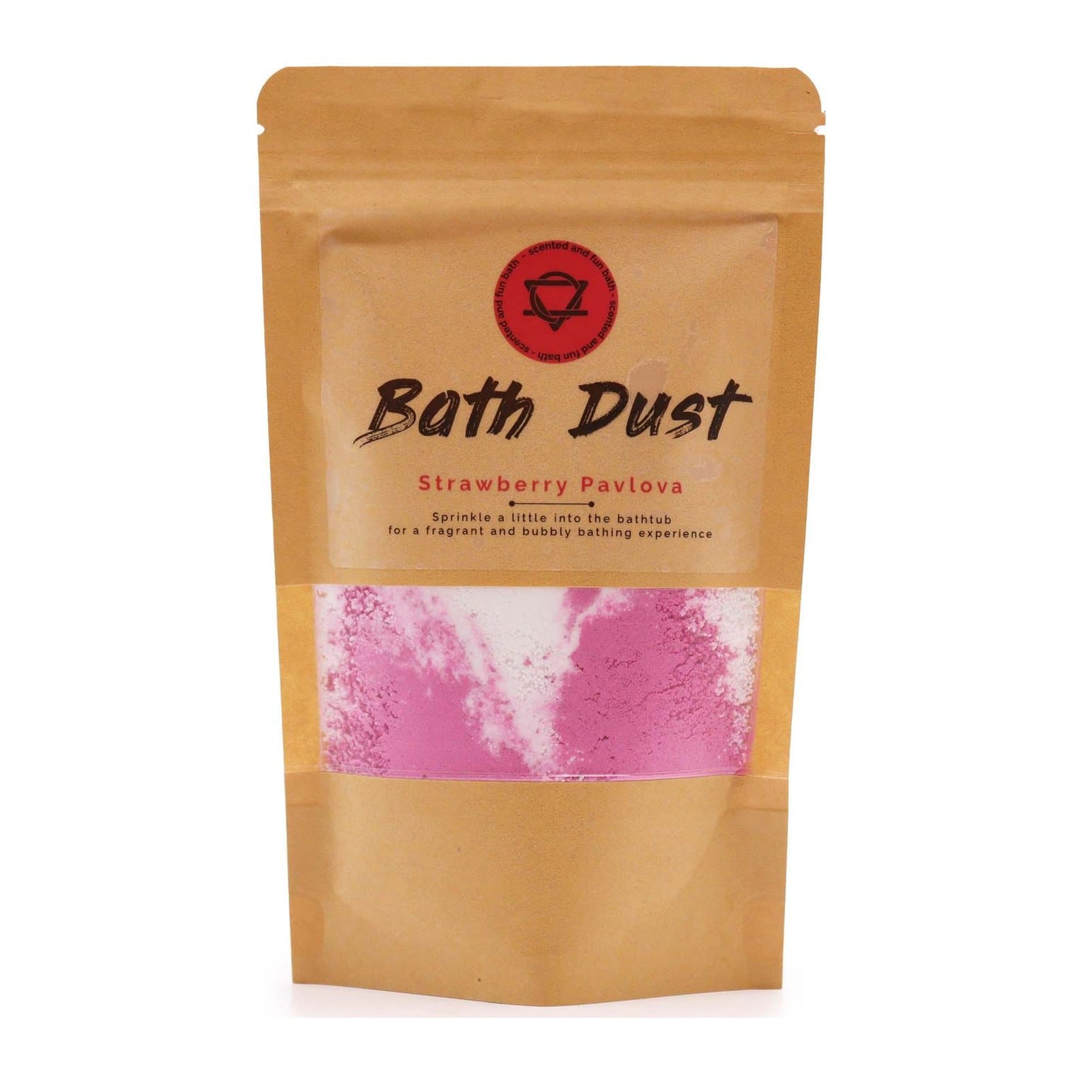 Strawberry Pavlova Bath Dust, pack of two 190 g packs