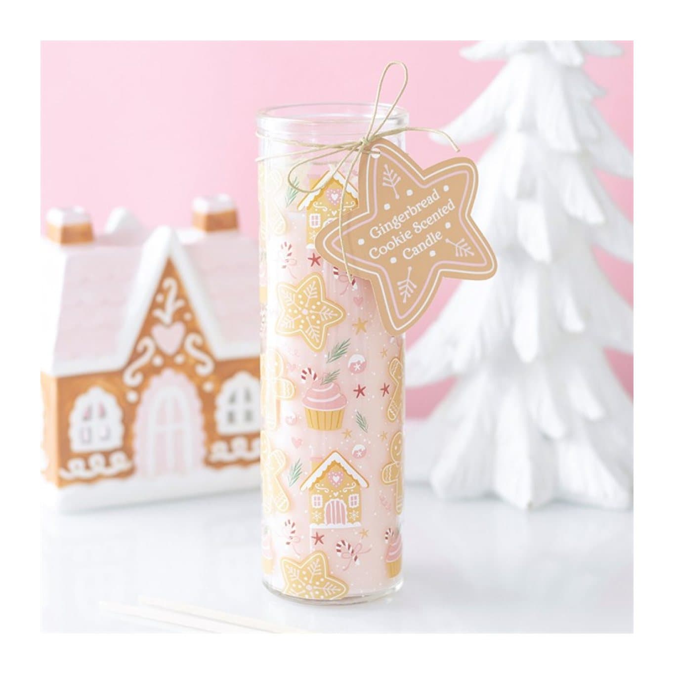 Sugarplum Bakery gingerbread tube candle