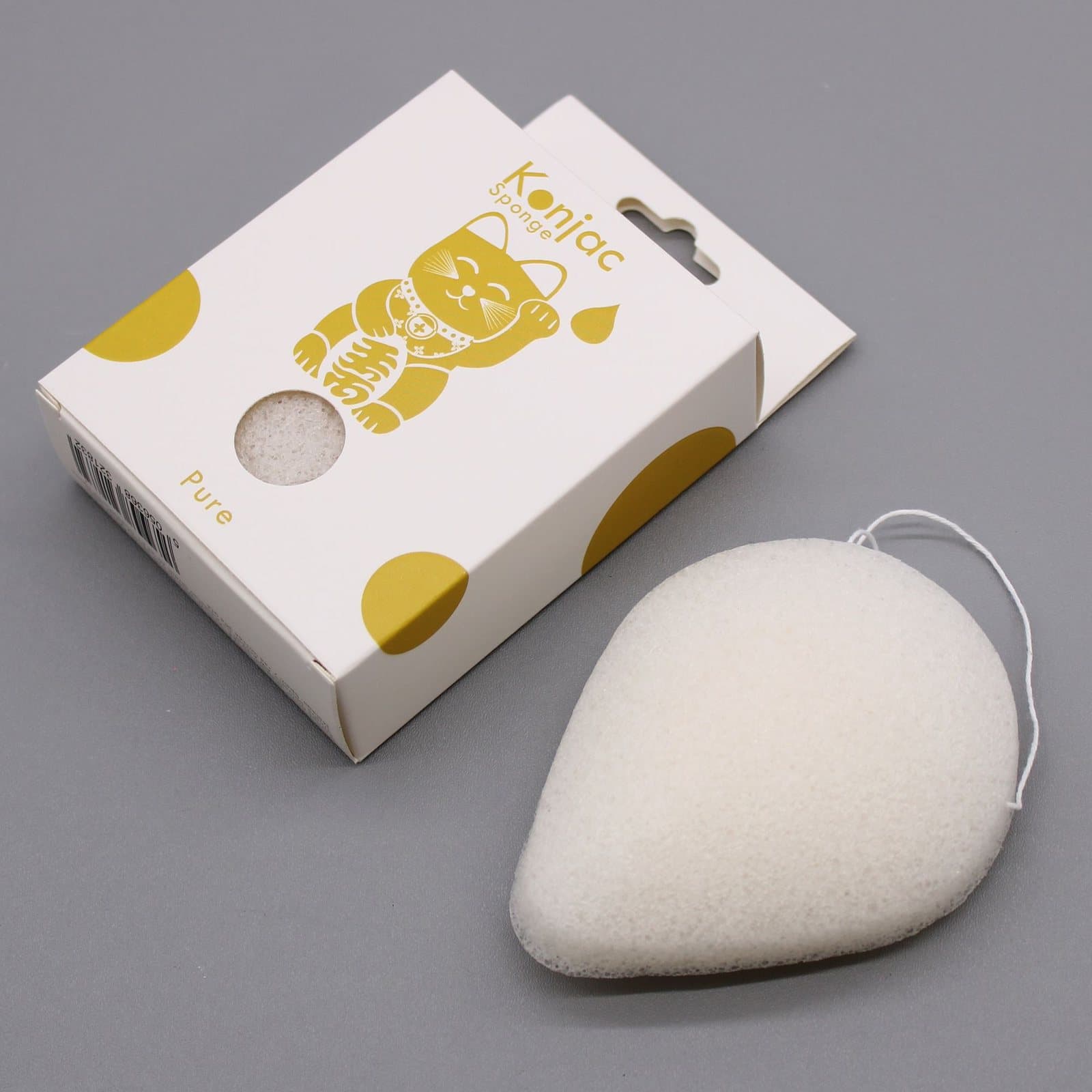 Pack of two natural konjac sponges