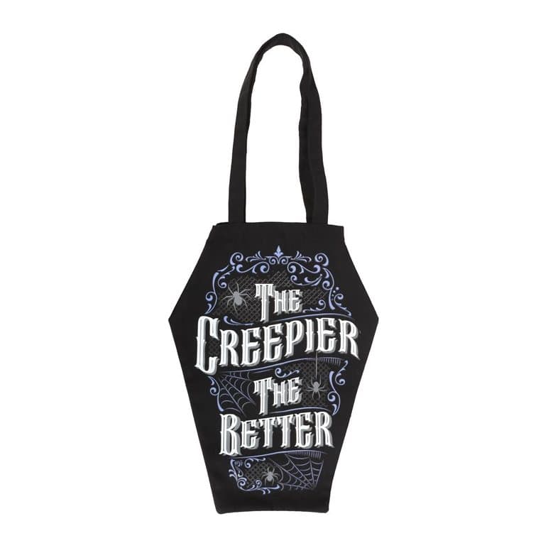 Coffin-shaped tote bag