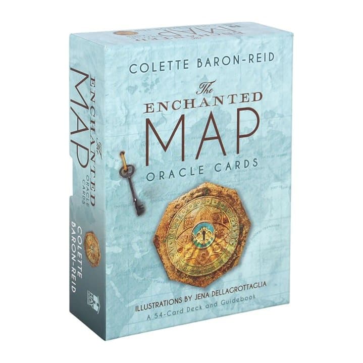 The Enchanted Map Oracle Cards deck with its guidebook