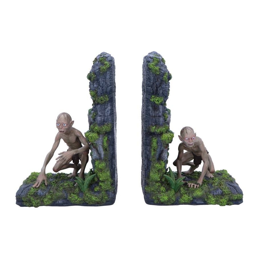 Gollum and Smeagol bookends on a rocky ledge
