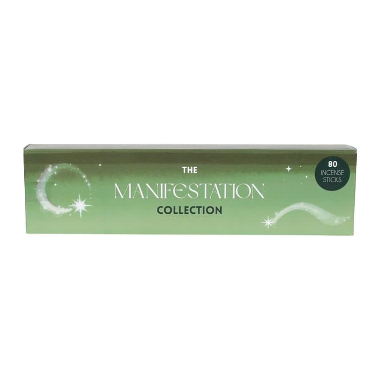 Four packs of incense sticks in a cardboard display box
