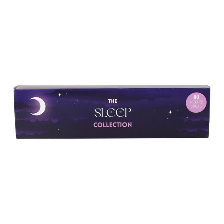 Four packs of incense sticks in a cardboard display box