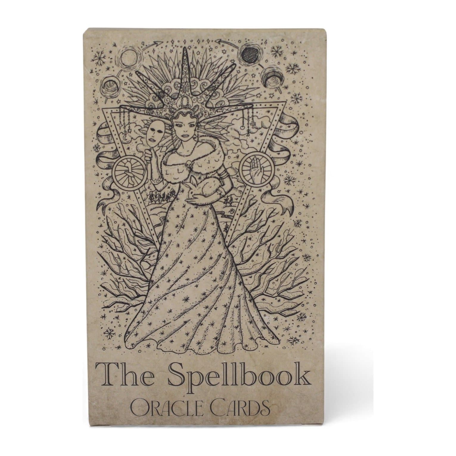Spellbook Oracle Cards Witchcraft Deck: a 40-card deck with monochrome illustrations