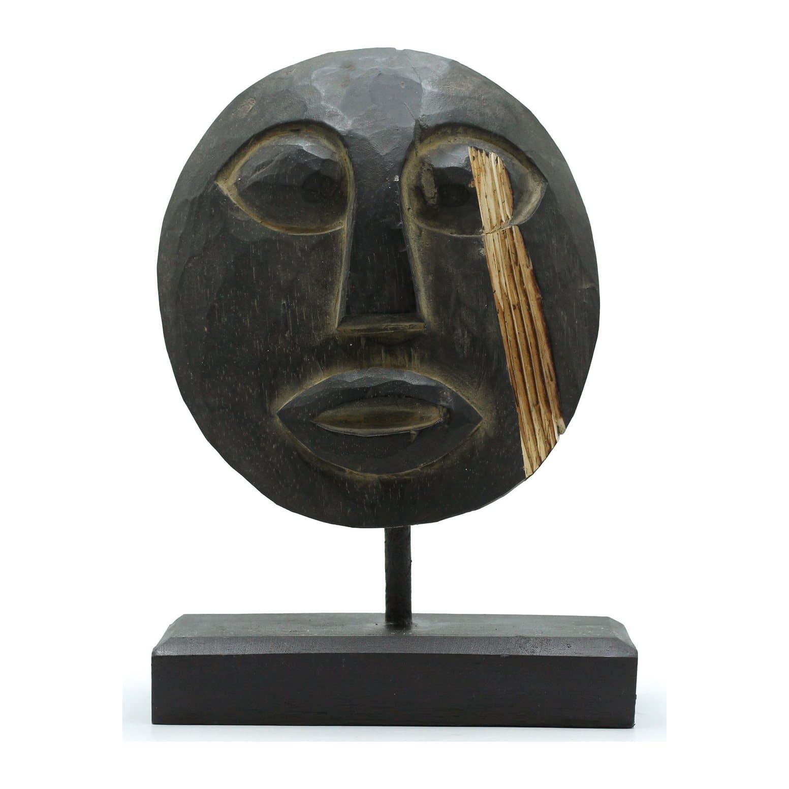 Carved wooden Timor tribal decorative mask
