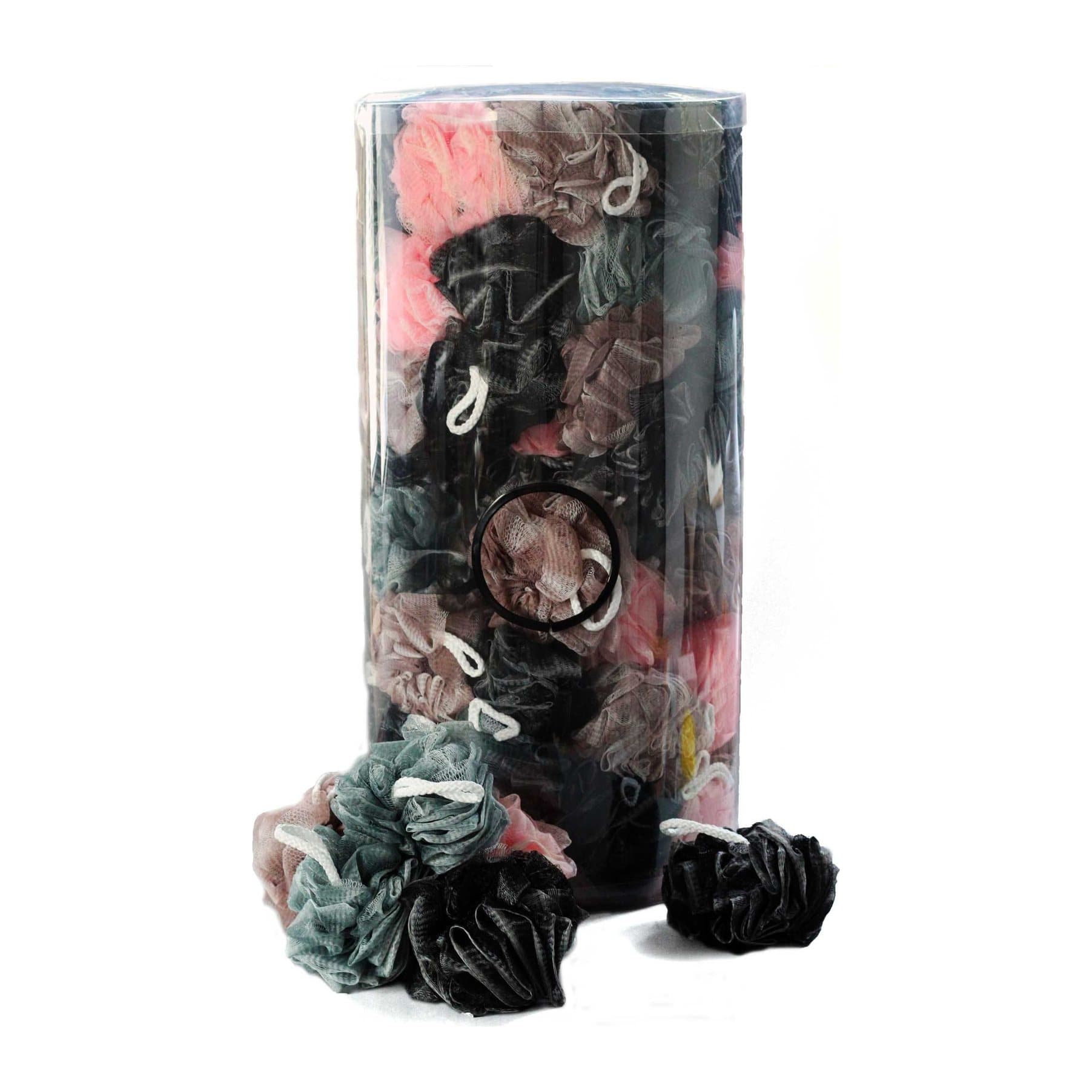 Pack of five two-tone scrunchies in assorted colours