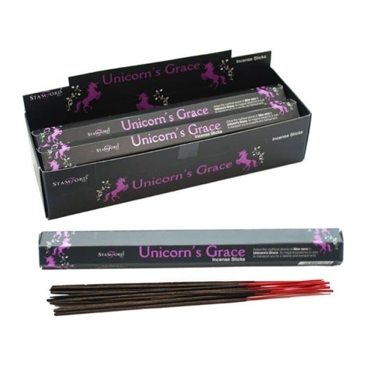 Unicorn's Grace black incense sticks, pack of 2