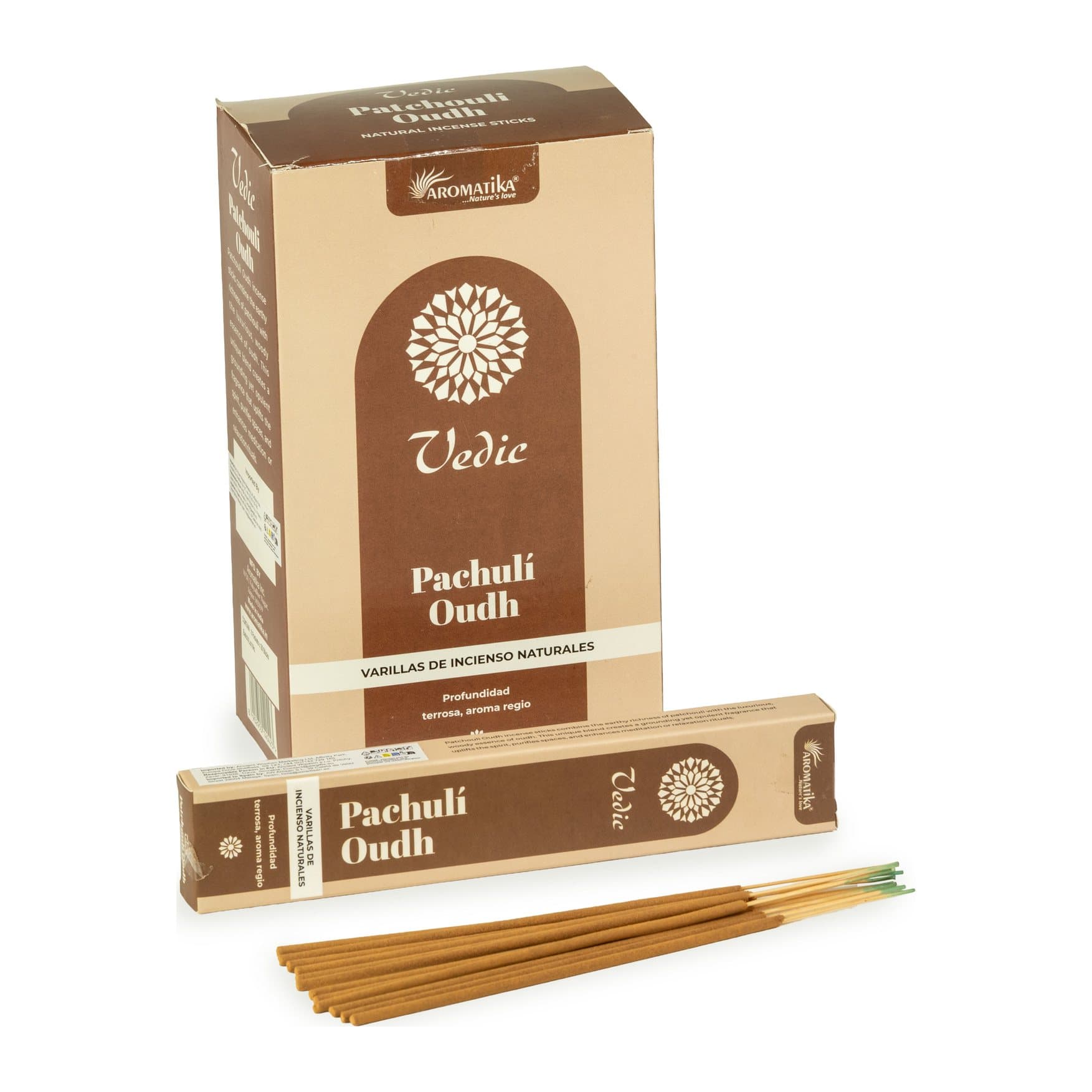 Vedic patchouli oudh incense sticks, 15g pack
