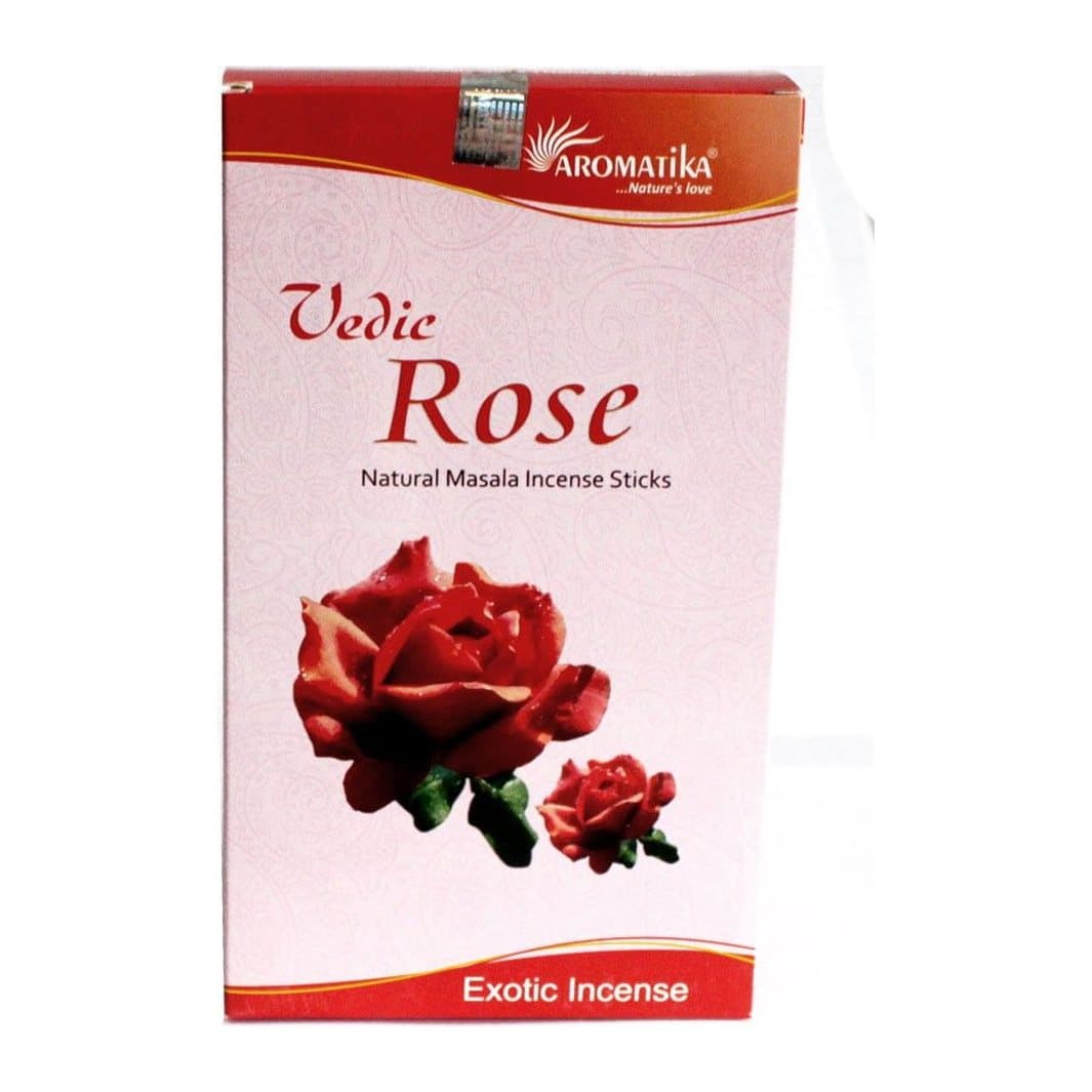 Pack of 5 boxes of rose masala incense sticks