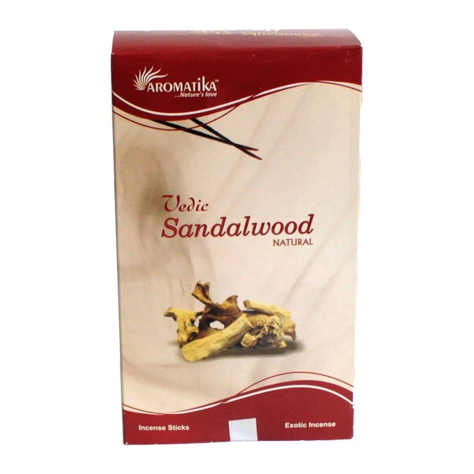 Vedic sandalwood incense sticks in a pack of five