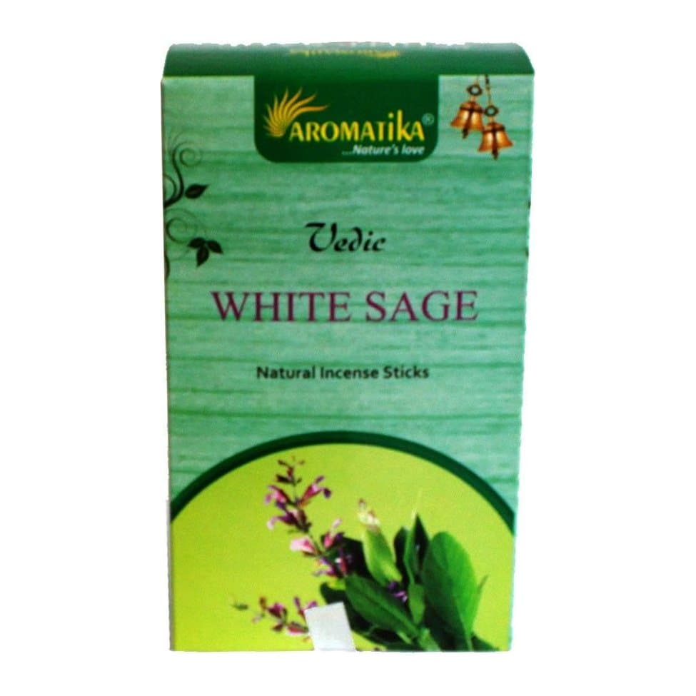 Vedic white sage incense sticks, pack of 5 boxes