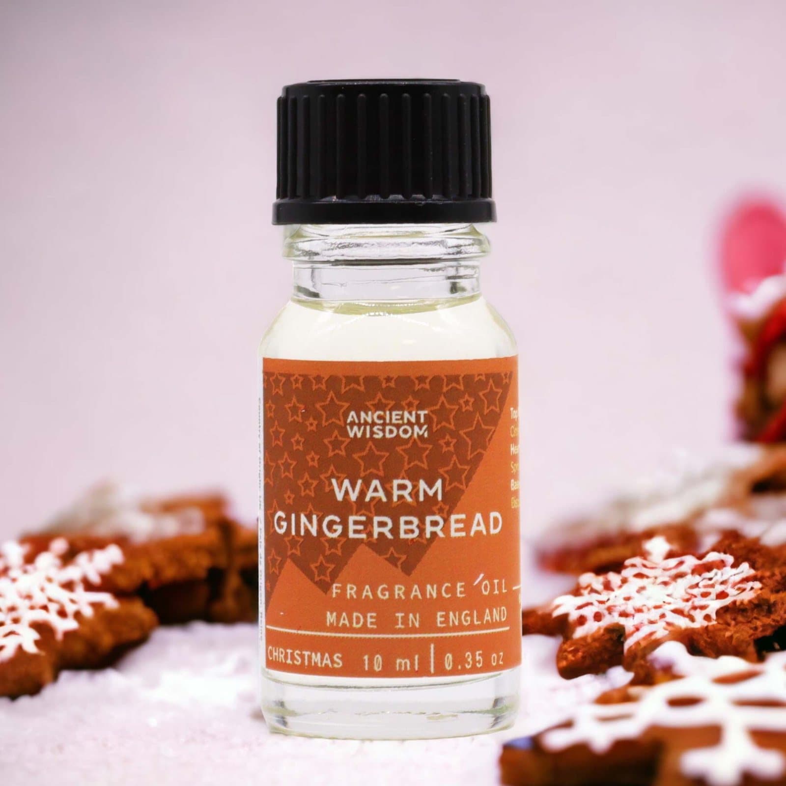 Warm Gingerbread Fragrance Oil, pack of 2 10 ml oils