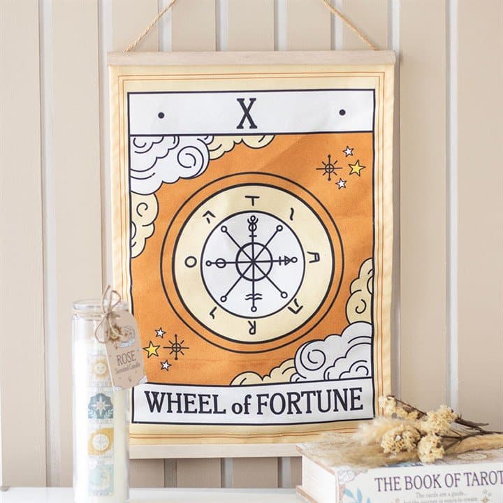Wheel of Fortune tarot wall hanging