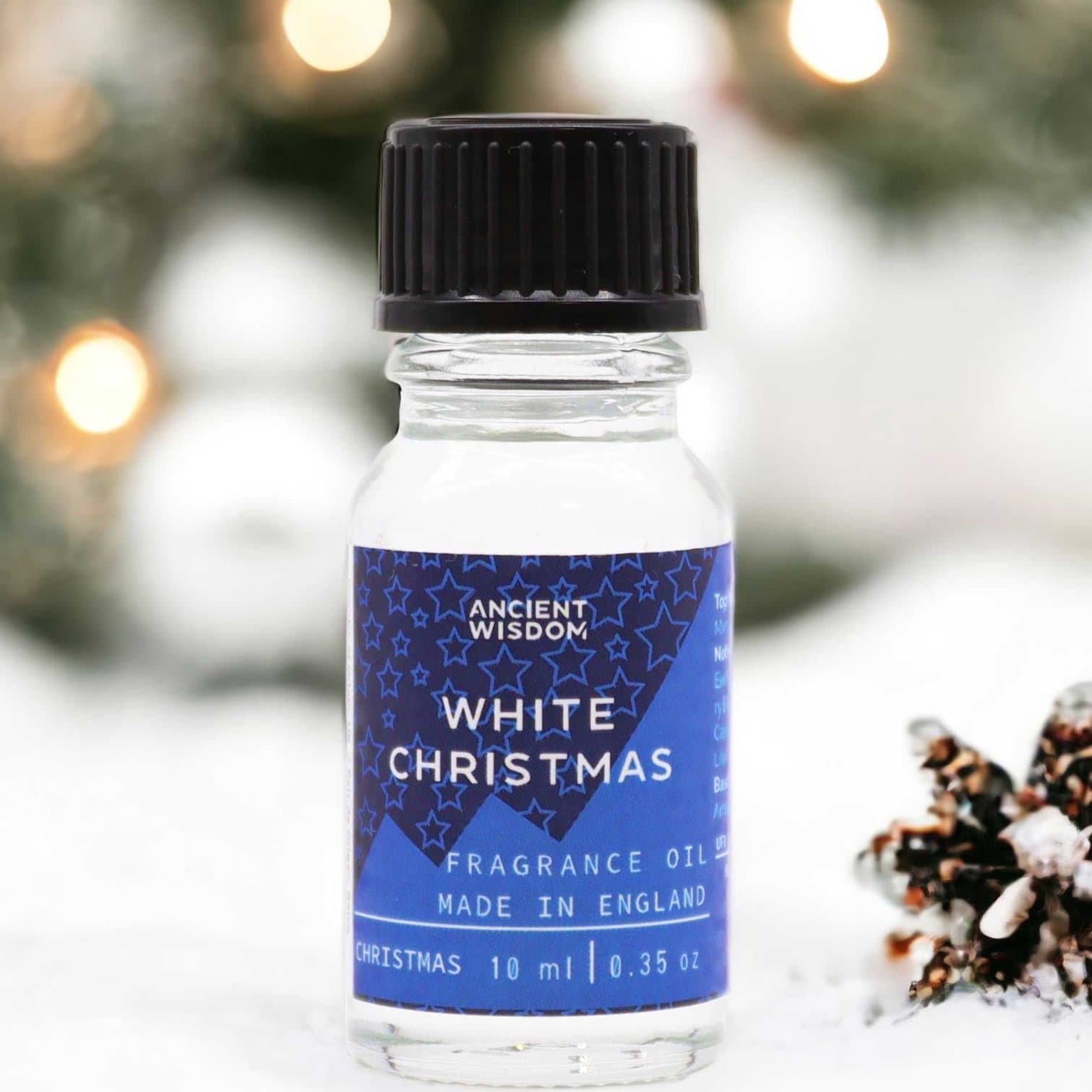 White Christmas fragrance oil, pack of two 10 ml oils