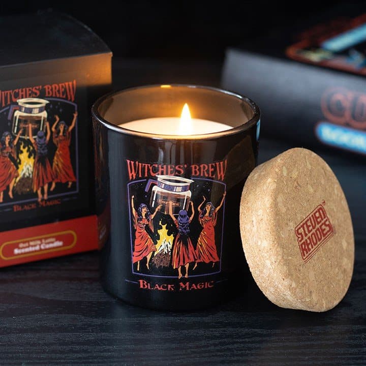 Steven Rhodes Witches Brew latte candle in its gift box