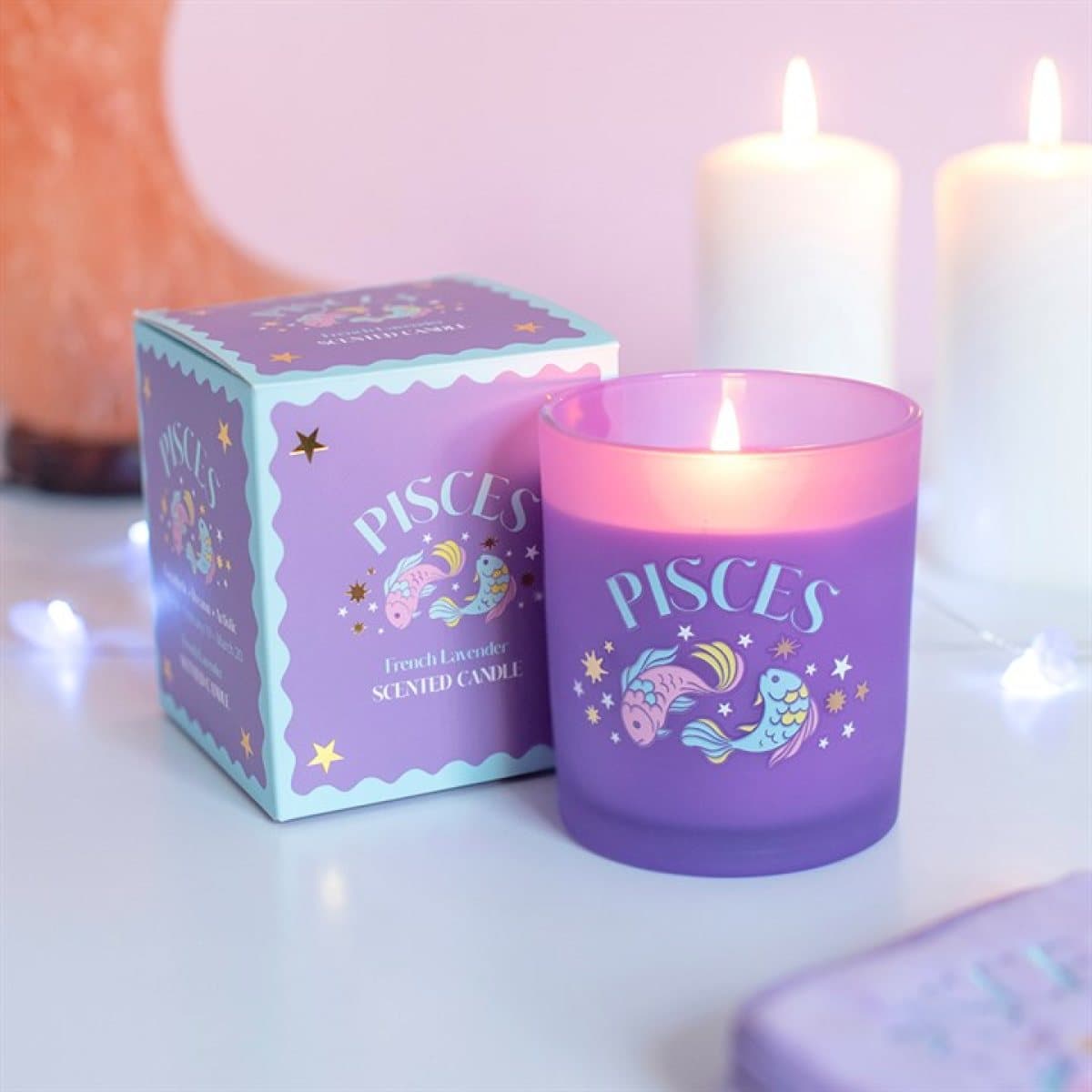 Pisces Zodiac Zest French lavender candle