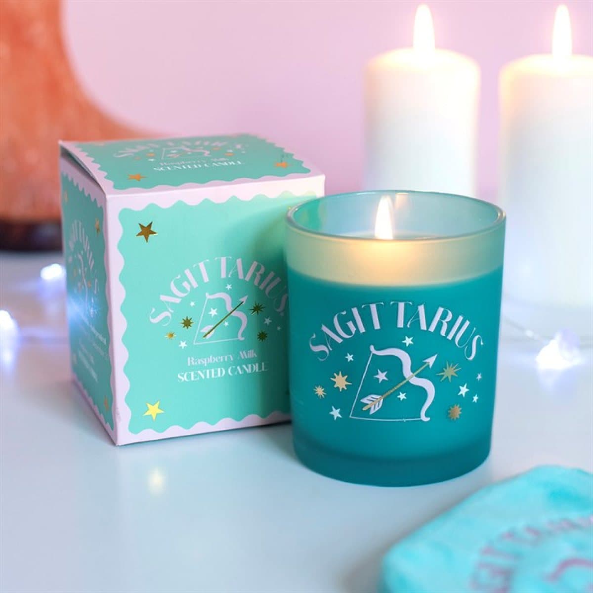Sagittarius Zodiac Zest raspberry milk candle