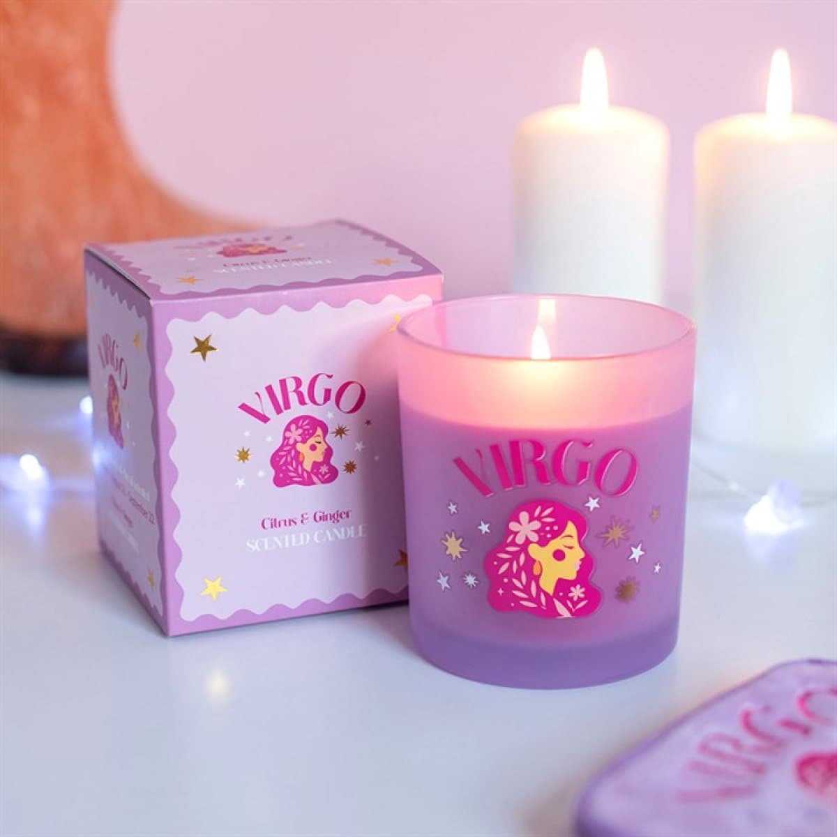 Virgo Zodiac Zest citrus and ginger candle